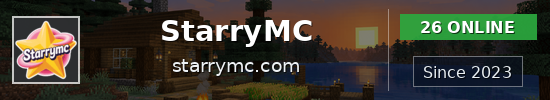 StarryMC Minecraft server banner