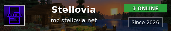 Stellovia Minecraft server banner