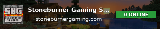 Stoneburner Gaming SMP Minecraft server banner