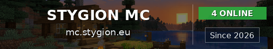 STYGION MC Minecraft server banner