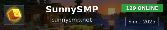SunnySMP Minecraft server banner