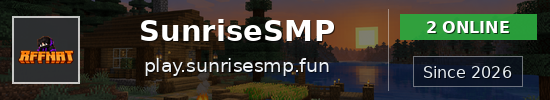 SunriseSMP Minecraft server banner