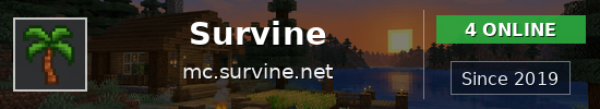 Survine Minecraft server banner