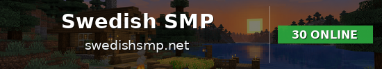 Swedish SMP Minecraft server banner