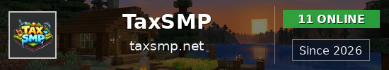 TaxSMP Minecraft server banner