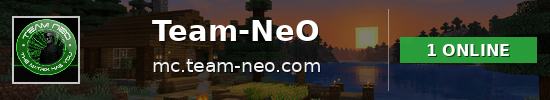 Team-NeO Minecraft server banner