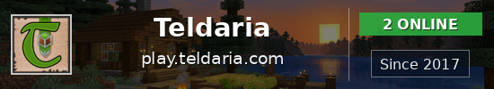 Teldaria Minecraft server banner