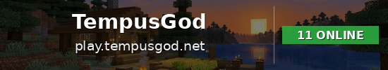 TempusGod Minecraft server banner