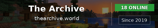 The Archive Minecraft server banner