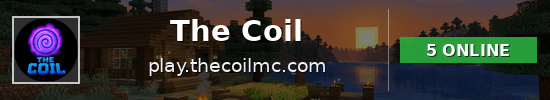 The Coil Minecraft server banner