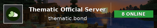 Thematic Official Server Minecraft server banner