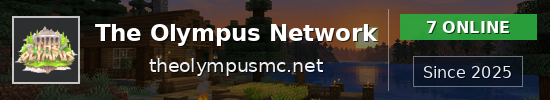 The Olympus Network Minecraft server banner