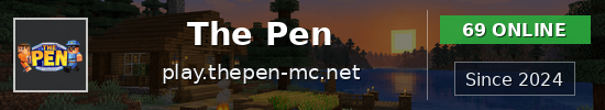 The Pen Minecraft server banner