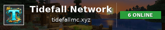 Tidefall Network Minecraft server banner