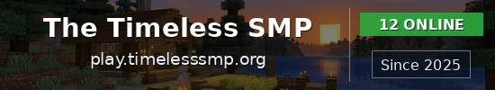 The Timeless SMP Minecraft server banner