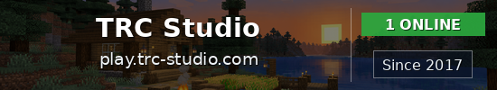 TRC Studio Minecraft server banner