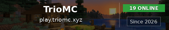 TrioMC Minecraft server banner