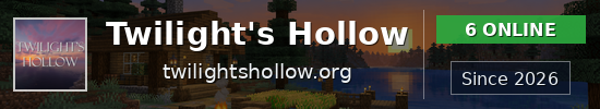 Twilight's Hollow Minecraft server banner
