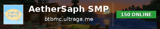 AetherSaph SMP Minecraft server banner