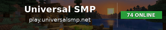 Universal SMP Minecraft server banner