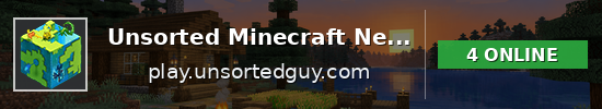 Unsorted Minecraft Network Minecraft server banner