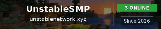 UnstableSMP Minecraft server banner