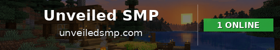 Unveiled SMP Minecraft server banner