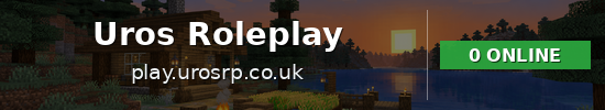 Uros Roleplay Minecraft server banner