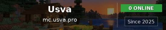 Usva Minecraft server banner