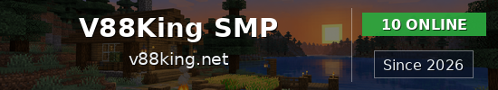 V88King SMP Minecraft server banner