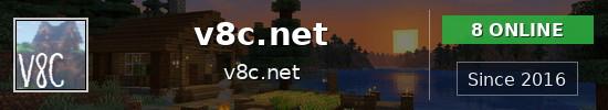 v8c.net Minecraft server banner