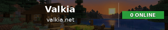 Valkia Minecraft server banner