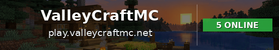 ValleyCraftMC Minecraft server banner