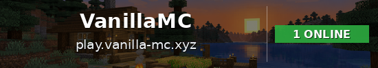 VanillaMC Minecraft server banner