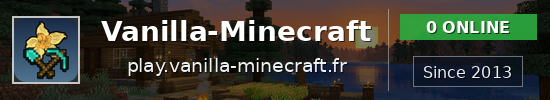 Vanilla-Minecraft Minecraft server banner