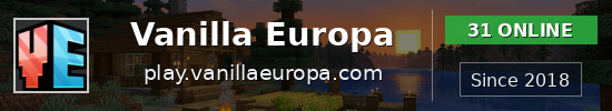 Vanilla Europa Minecraft server banner