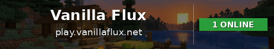 Vanilla Flux Minecraft server banner