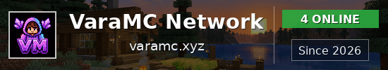 VaraMC Network Minecraft server banner