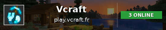 Vcraft Minecraft server banner