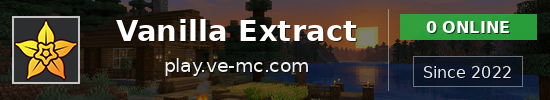 Vanilla Extract Minecraft server banner
