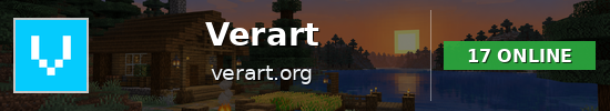 Verart Minecraft server banner