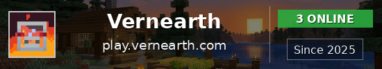 Vernearth Minecraft server banner