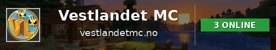 Vestlandet MC Minecraft server banner