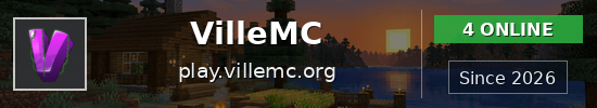 VilleMC Minecraft server banner