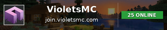 VioletsMC Minecraft server banner