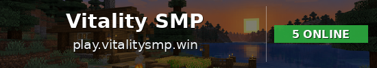 Vitality SMP Minecraft server banner