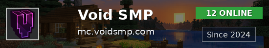 Void SMP Minecraft server banner