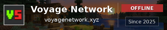 Voyage Network Minecraft server banner