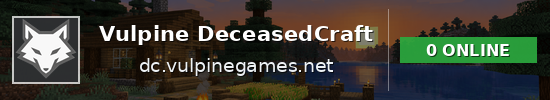 Vulpine DeceasedCraft Minecraft server banner