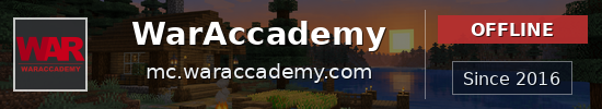 WarAccademy Minecraft server banner